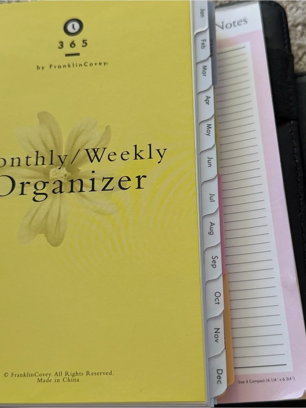 Franklin Covey 365 Pink Compact Planner 5.5”x 7.5” Magnetic Closure 1 inch READ